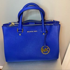 MICHAEL KORS Sutton Saffiano Bag, Electric Blue